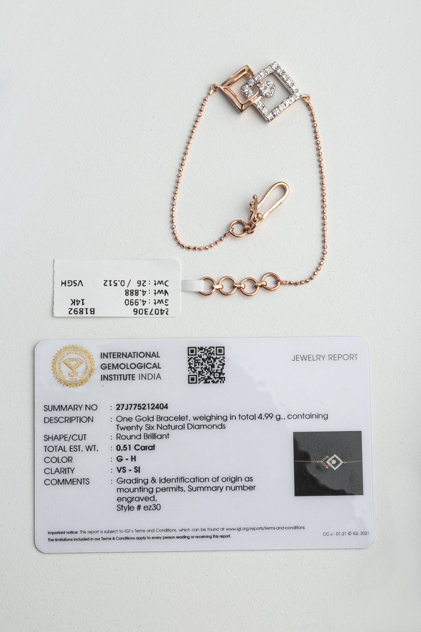 Gold Diamond Bracelet